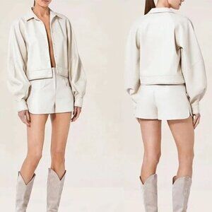 NEW Alexis Cream Fabian Long Sleeves Ceci Jacket Women's Cream Size: Large